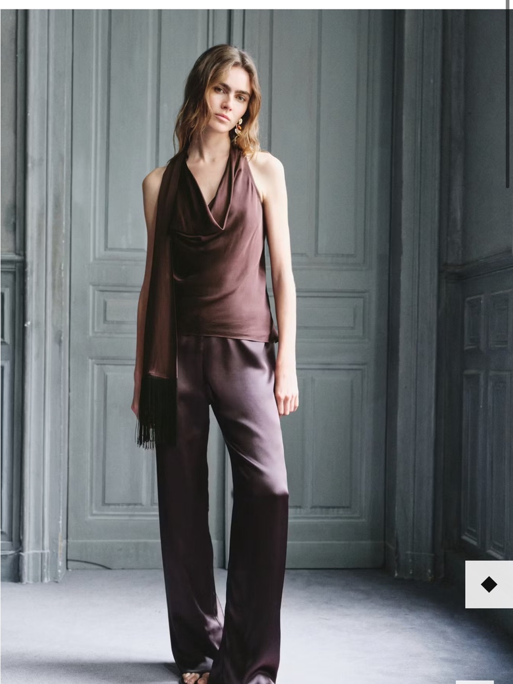 Mango Chocolate Brown top